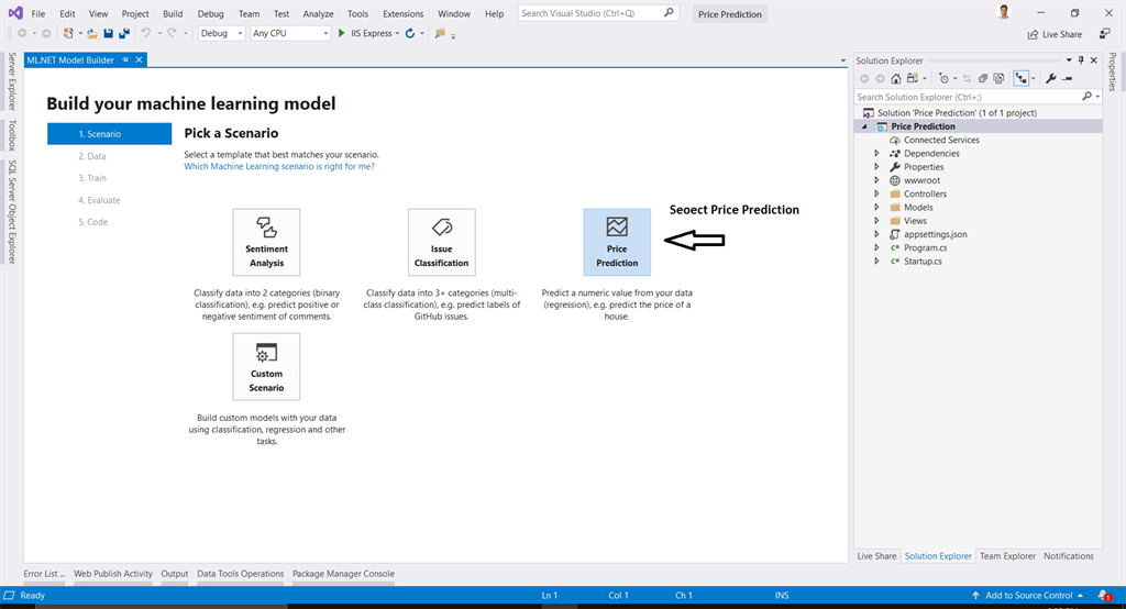 Price Prediction In ASP.NET Core Using ML.NET